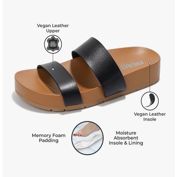 Project Cloud Women's Size 9 Hilltop Memory‎ Foam Sandals Lightweight Non-Slip - Picture 2 of 9